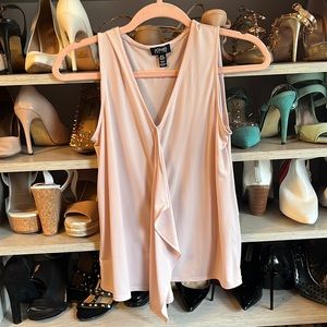 Light pink sleeveless Jones New York work blouse XS